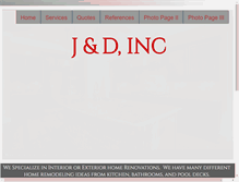 Tablet Screenshot of janddremodel.com